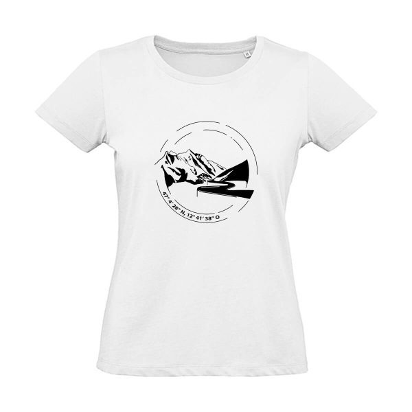 Damen T-Shirt, Großglockner Weiß