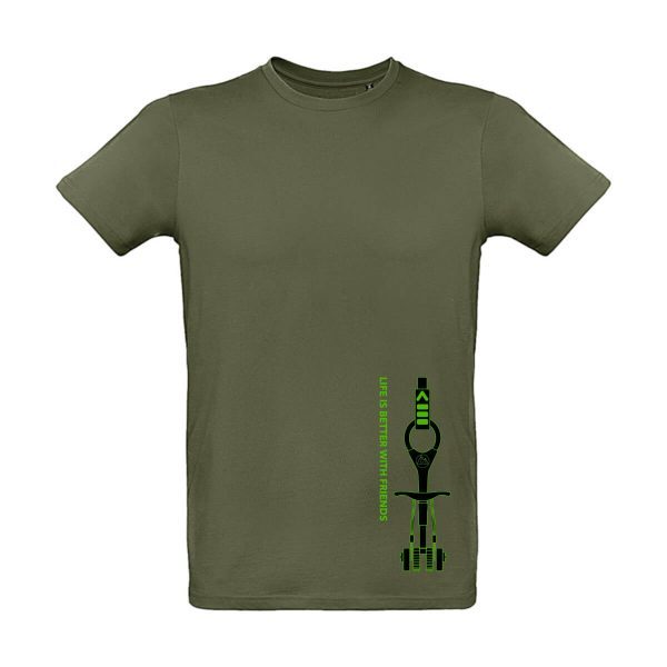 Grünes Herren T-Shirt mit Friend Aufdruck