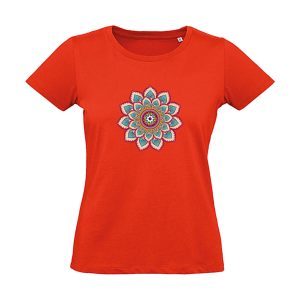 Mandala-Damen-Organic-Shirt