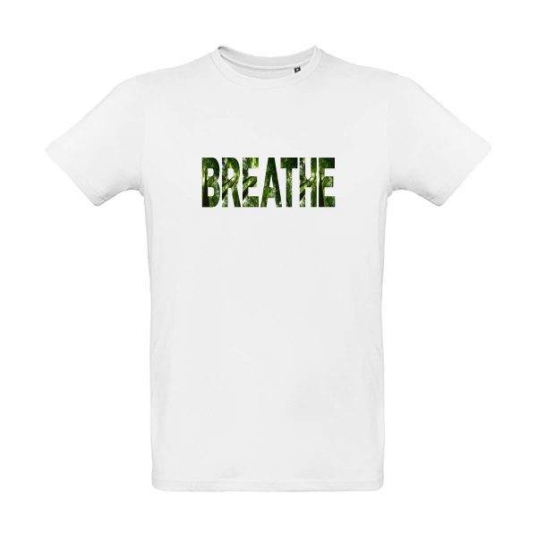 Herren T-Shirt mit breathe Aufdruck