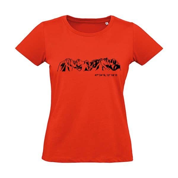 Damen T-Shirt Motiv Wilder Kaiser