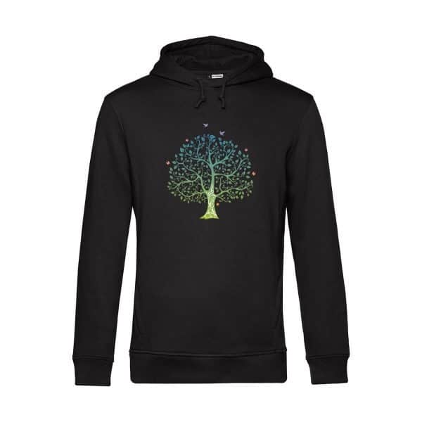 Hoodie mit Baum Motiv