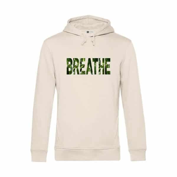 Hoodie mit Breathe Aufdruck