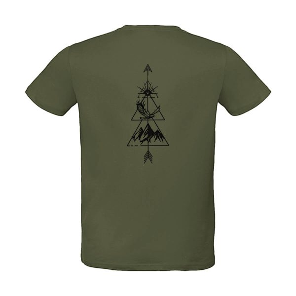 Grünes Herren T-Shirt mit Adler Motiv